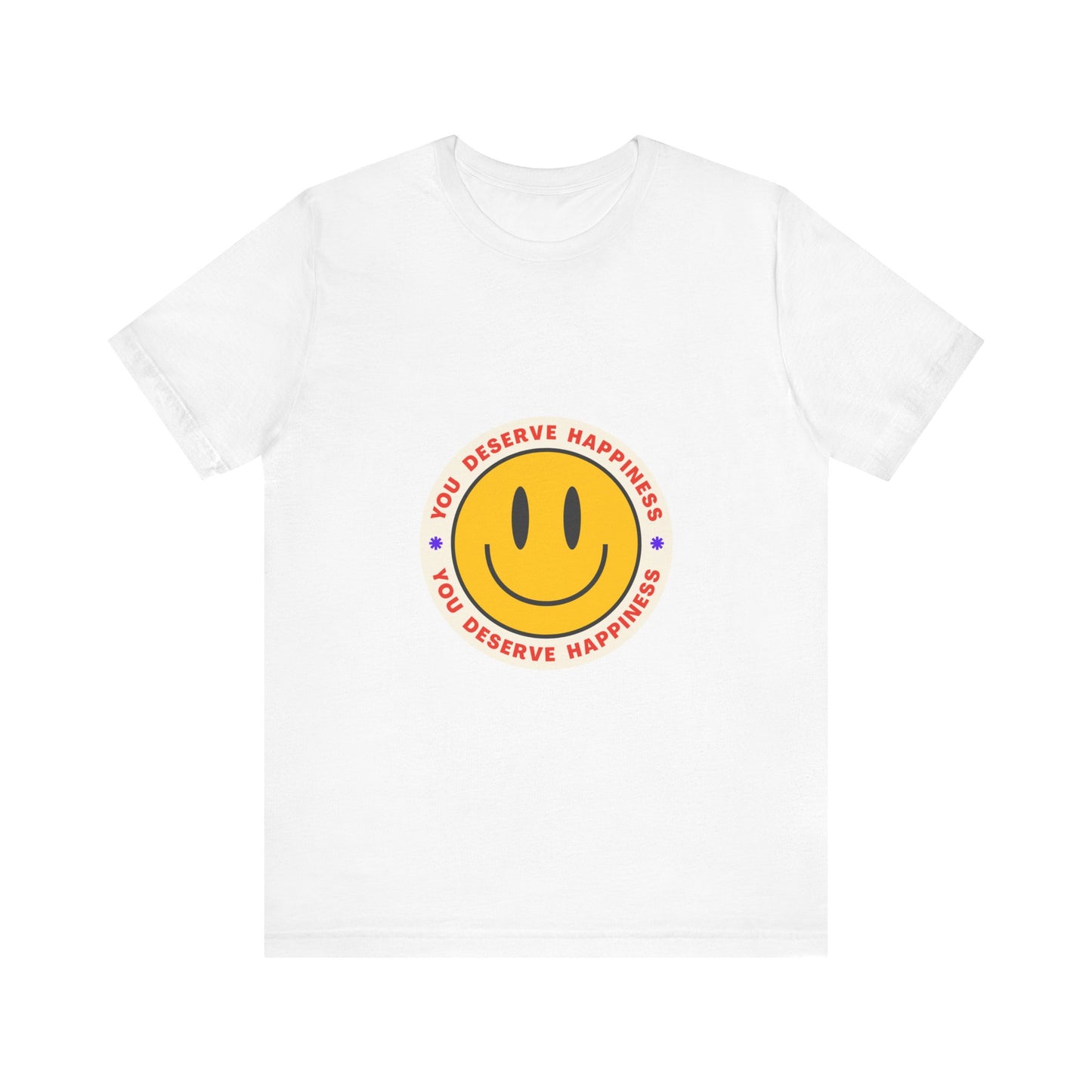 Smiley Face Happiness Tee - Unisex Short Sleeve Shirt