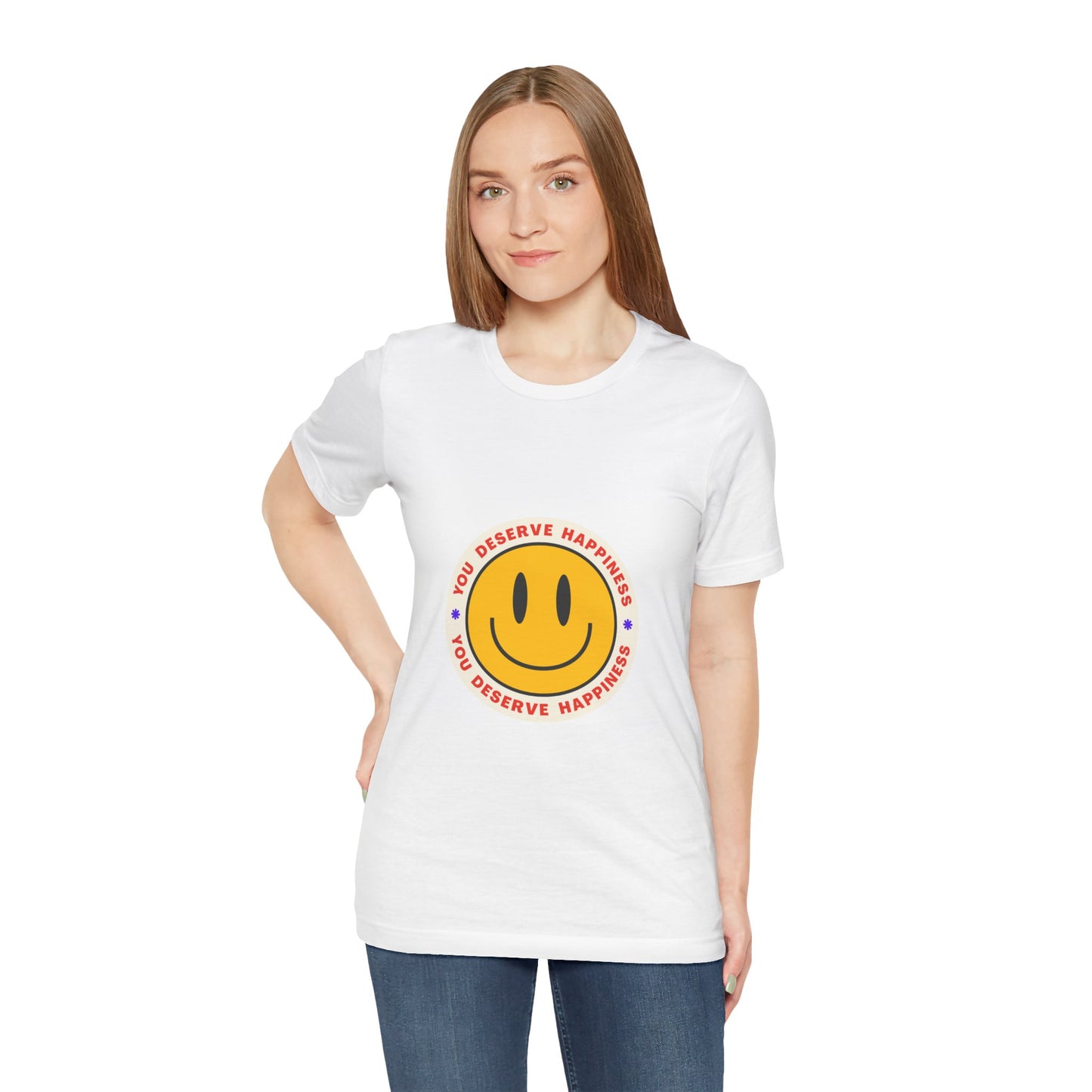 Smiley Face Happiness Tee - Unisex Short Sleeve Shirt