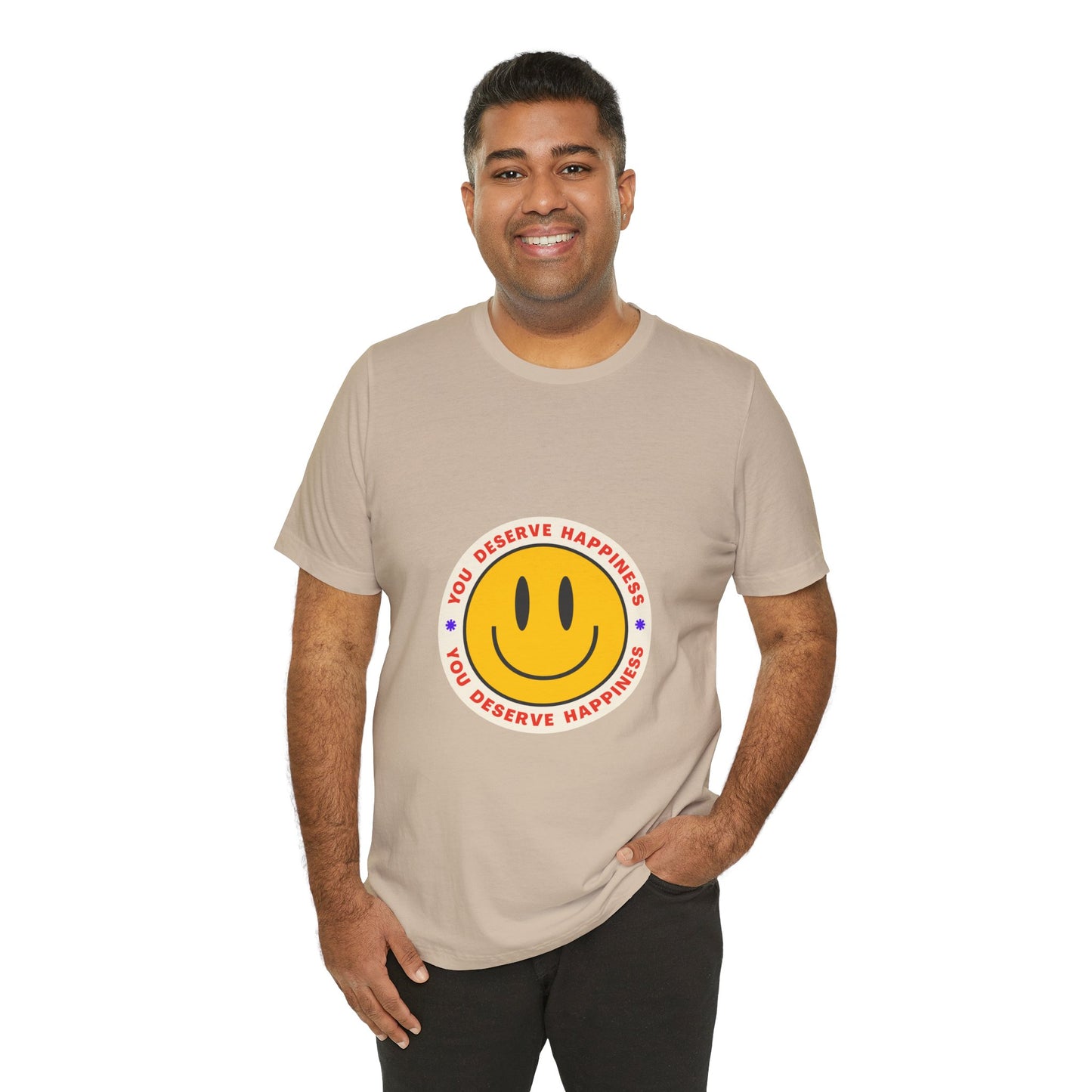Smiley Face Happiness Tee - Unisex Short Sleeve Shirt