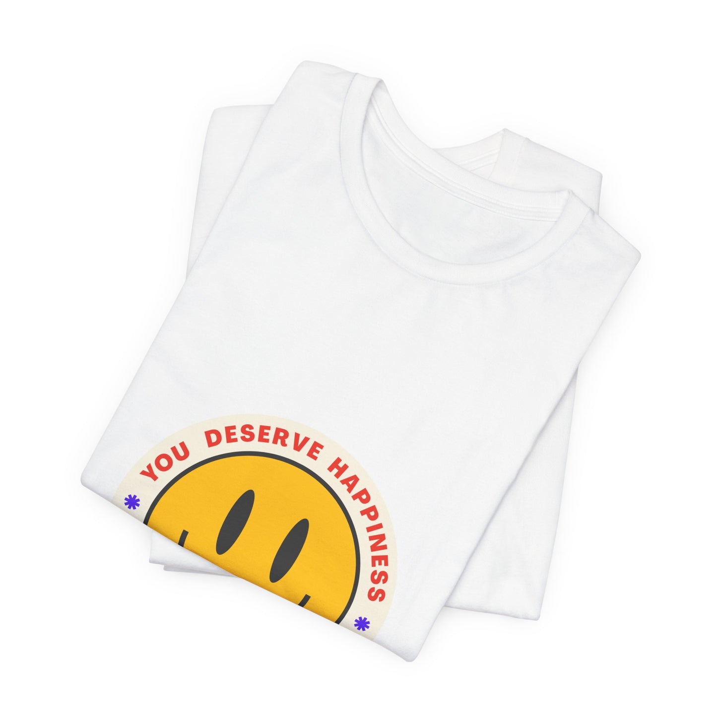 Smiley Face Happiness Tee - Unisex Short Sleeve Shirt