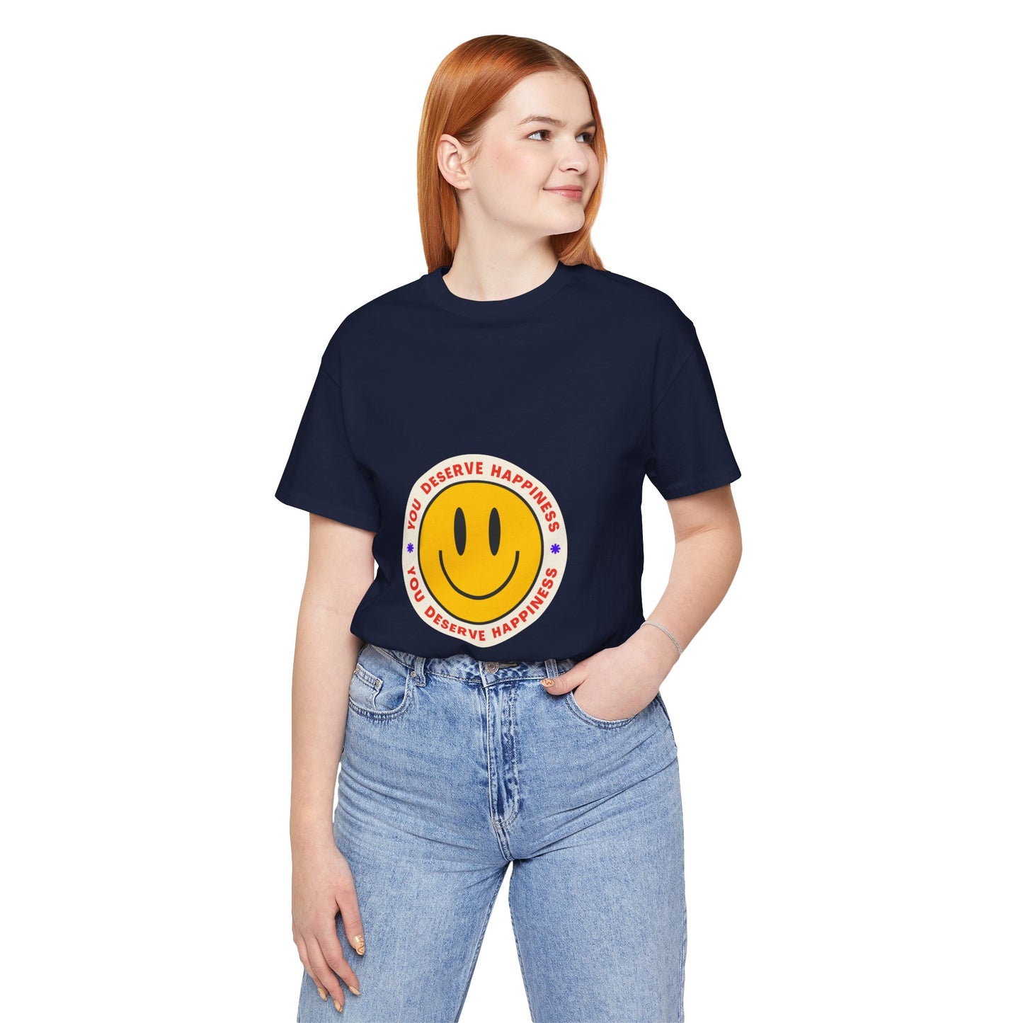 Smiley Face Happiness Tee - Unisex Short Sleeve Shirt
