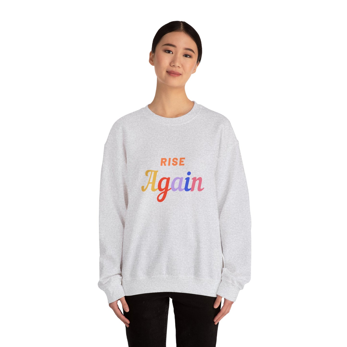 Crewneck Sweatshirt Rise Again - Cute Unisex Heavy Blend