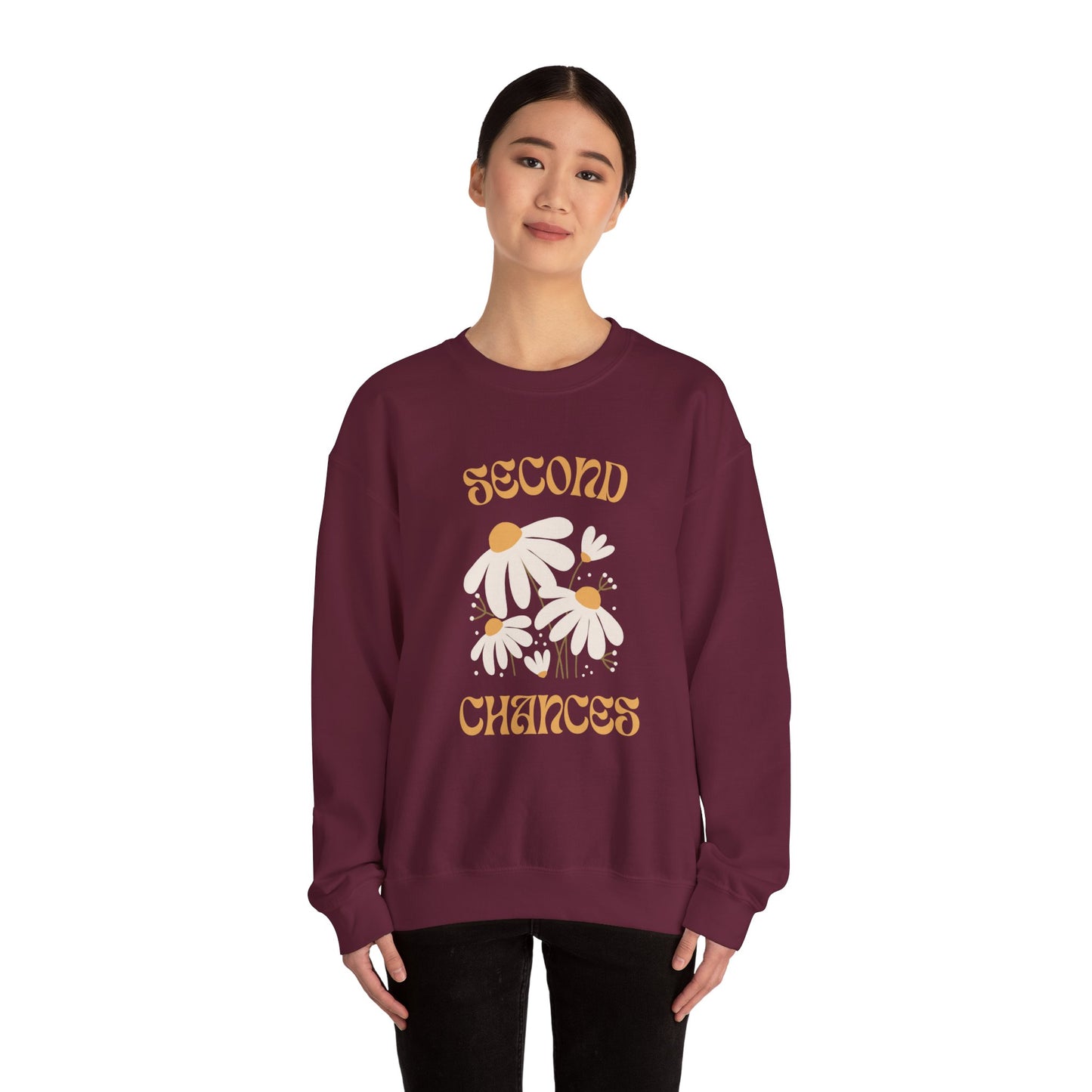 Floral Crewneck Sweatshirt - Second Chances Design