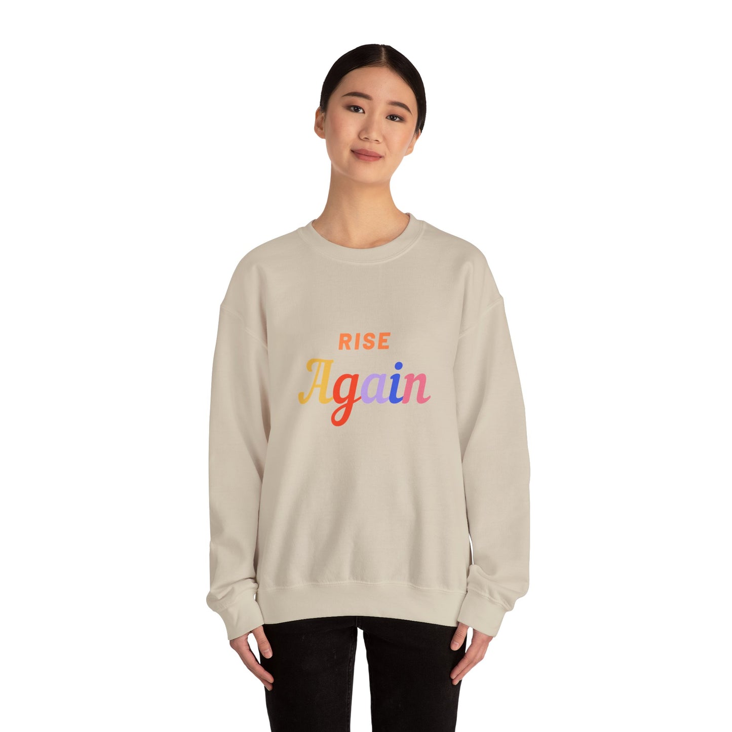 Crewneck Sweatshirt Rise Again - Cute Unisex Heavy Blend